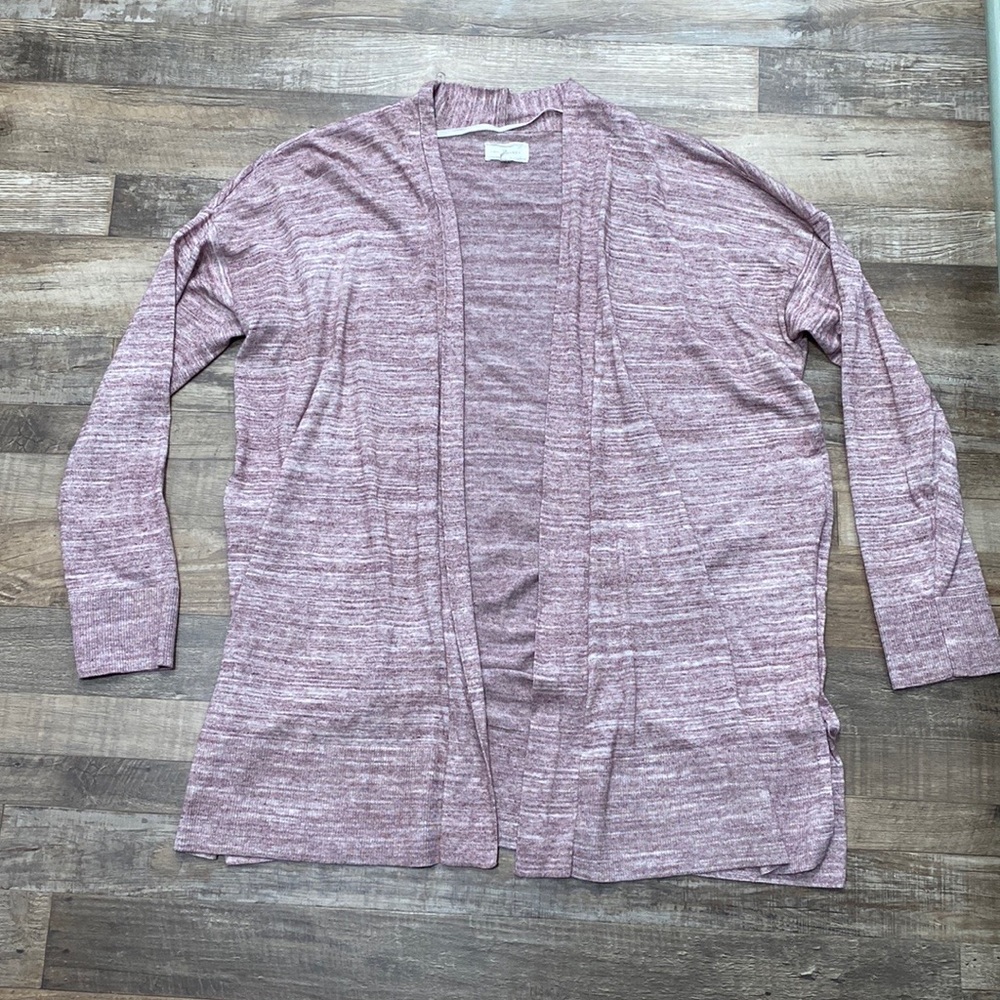 Lou & Grey • open front side slit cardigan